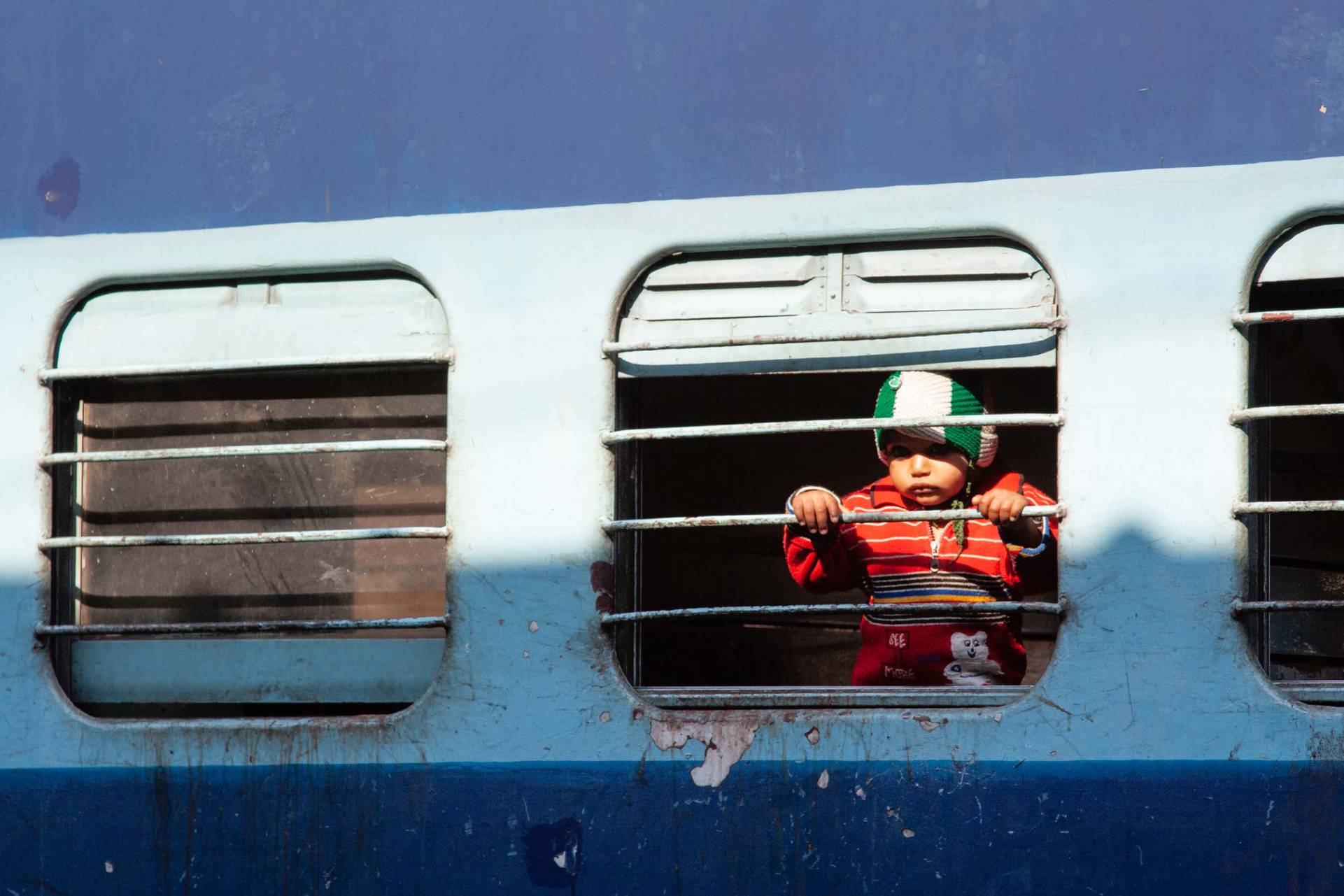 Toddler on Train – Varanasi – Uttar Pradesh – India
